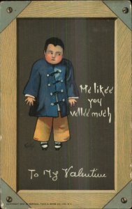 Valentine E. Curtis Little Chinese or Japanese Boy TUCK 1902 Postcard