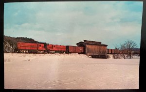 Vintage Postcard 1970 St. Johnsbury & Lamoille County Rail Road GP7's 200 & 201