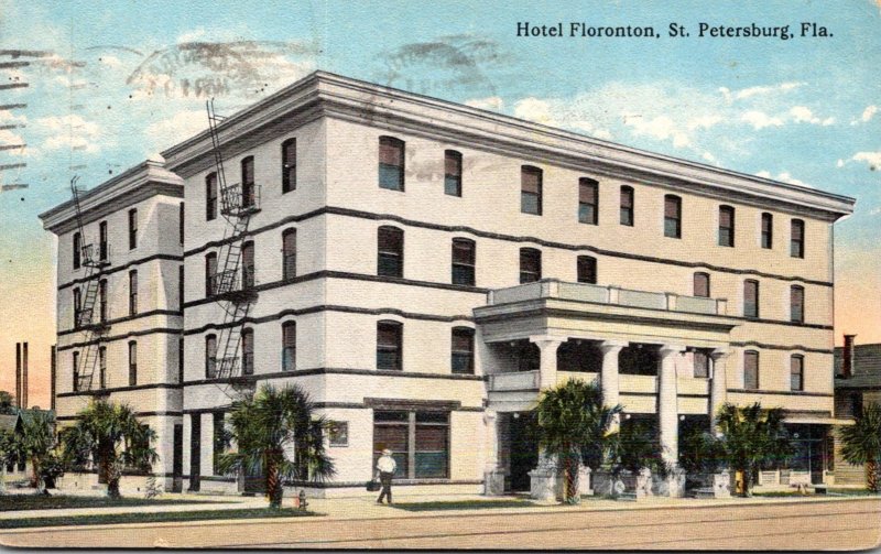 Florida St Petersburg Hotel Floronton 1915 Curteich