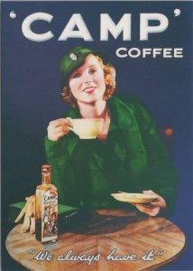 Advertising Postcard - Drink, Beverage, Camp Coffee, 1940's Women RR16718