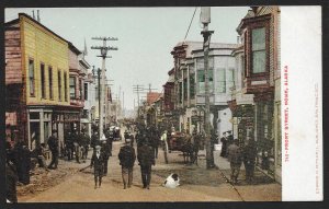 People Walking on Front Street Nome Alaska Unused c1905