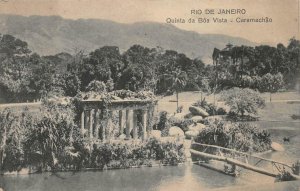 QUINTA DA BOA VISTA CARAMACHAO RIO DE JANEIRO BRAZIL POSTCARD (c. 1910)