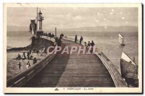 Postcard Old Honfleur La Jetee