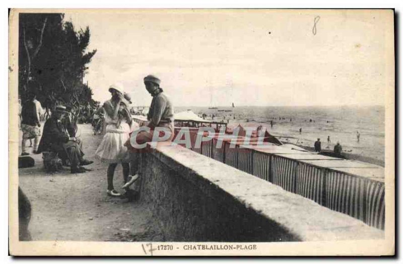 Old Postcard Chatelaillon Plage