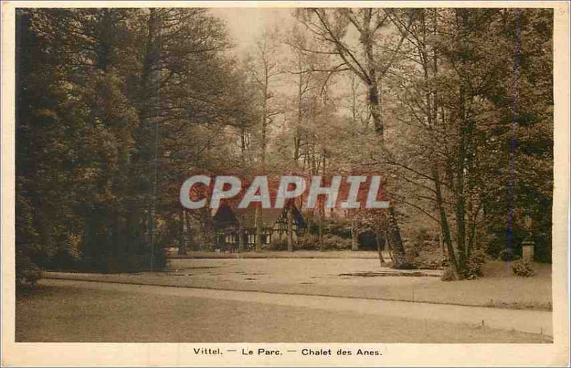 Old Postcard Vittel The Donkeys of Chalet Park