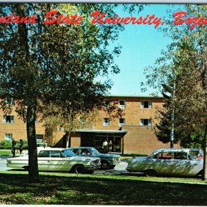 c1960s Bozeman, MT Hannon Hall Montana State College Campus Chrome Photo PC A68