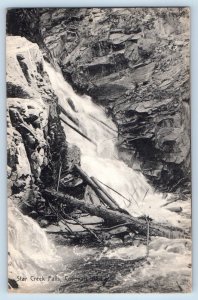 Coleman Alta Canada Postcard Star Creek Falls Waterfall c1910's Unposted Antique