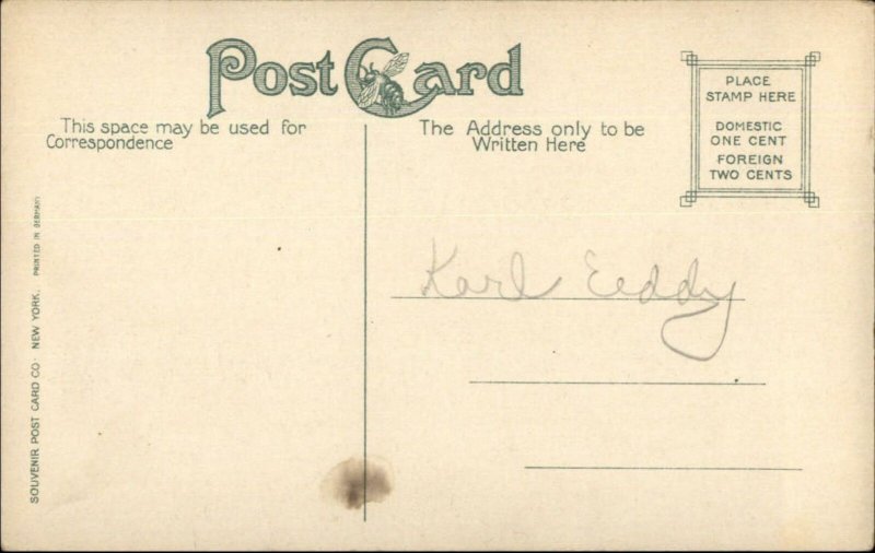 Lexington Catskills NY Main St. c1910 Postcard