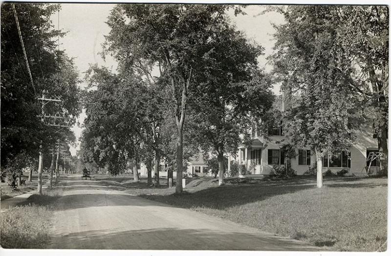 Elmwood MA Street View 1911 RPPC Real Photo Postcard