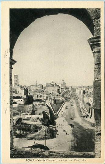 Italy - Rome,  View of Empire Street from the Colosseum