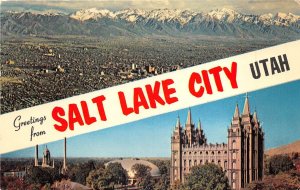 US2 USA Salt Lake city Utah landscape 1968 Let Freedom Ring stamp