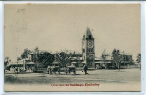 Government Buildings Kimberley Northern Cape South Africa 1907 postcard