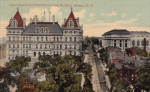 New York Albany State Capitol And New Educational Building 1917