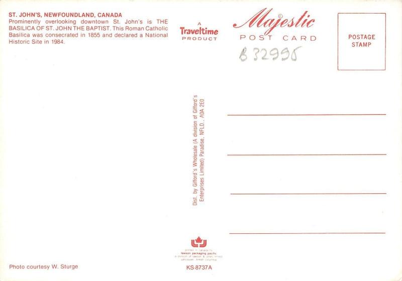 B32995 St John`s canada