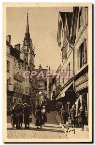 Old Postcard Auxerre TGour L & # 39Horloge