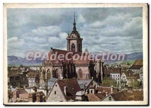 Modern Postcard Colmar View Vieillle City and the Chaine des Vosges