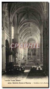 Old Postcard Sainte Anne D Auray Interior of The Basilica Nave