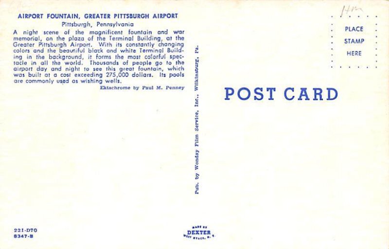 Airport fountain, greater Pittsburgh airport Pittsburgh, PA, USA Airport Unused 
