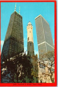 c1970s Chicago, IL Downtown Up Michigan Ave John Hancock Water Tower 4x6 PC M9