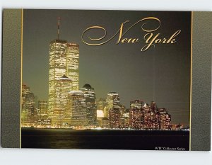 Postcard The World Trade Center from the New Jersey shore, New York City, N. Y.