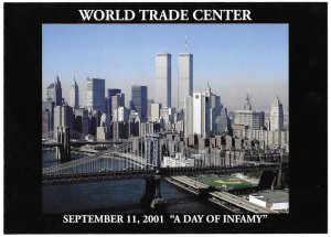 World Trade Center Twin Towers Manhattan Bridge Collector A Day of Infamy Series