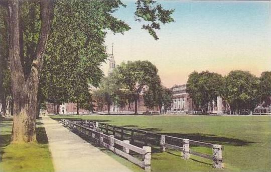 New Hampshire Hanover Senior Fence And Campus From College Hall Dartmouth Col...