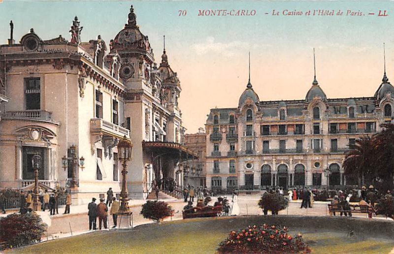 Le Casino et l'Hotel de Paris Monte Carlo Unused 