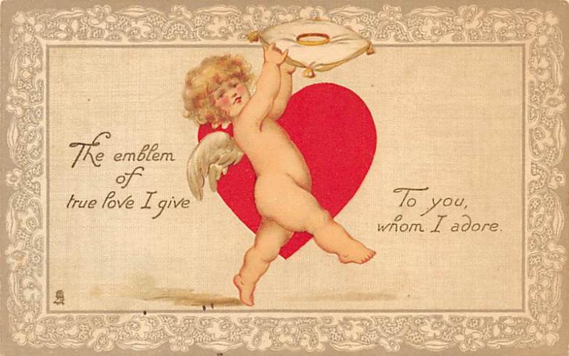 Raphael Tucks & Sons Publishing Valentines Day Writing on back 