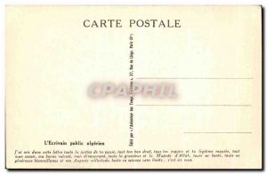 Old Postcard The Art And Africa the Algerian writer piblic