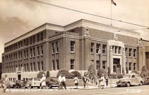 Oregon City Oregon Clackamas Court House Real Photo Antique Postcard K44036