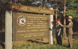 Mississippi Natchez Trace Parkway Entrance Sign