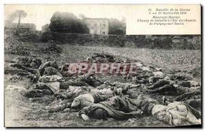 Old Postcard Battle of the Marne Maurupt Battlefield has Eastern Pargny Sur S...