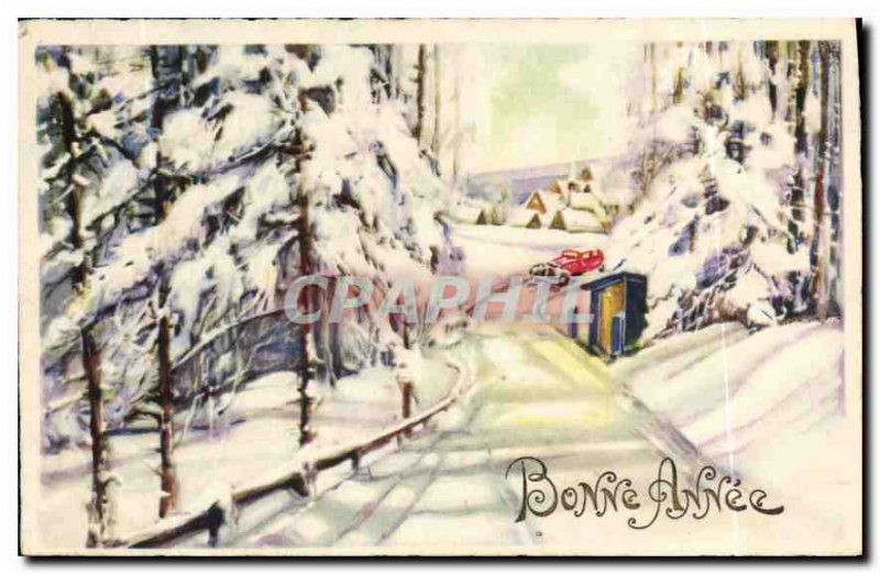 Postcard Old Bonne Annee