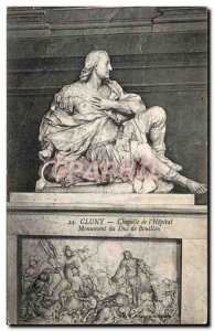 Postcard Old Chapel Cluny I & # 39Hopital Monument Duc de Bouillon