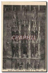 Postcard Old Brou Church Bourg marble altarpiece of the Chapel of the Virgin