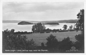 Malon Sweden? panoramic birds eye view of area real photo pc Y14228