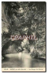 Old Postcard Gresy on AIX Savoie Gorges Sierroz