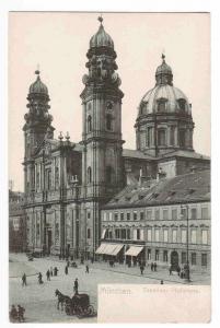 Theatiner Hofkirche Munchen Munich Germany postcard