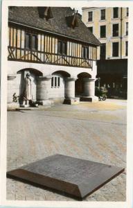 France - Rouen, Mosaic showing the location of Bucher    *RPPC