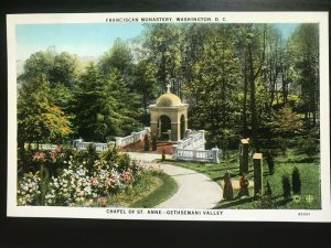 Vintage Postcard 1915-1930 Franciscan Monastery Gethsemani Valley Washington DC