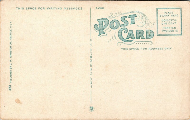 Vtg 1920s The Chimes University of Washington Seattle WA Postcard