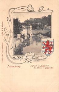 B93984 luxembourg l alzette au pfaffenthal  heraldic litho