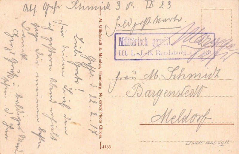 Germany 1917 Insel Sylt Kampen Kurhaus Health Resort vintage postcard