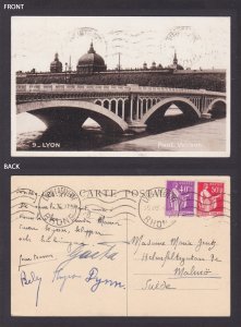 FRANCE, Postcard, Lyon, Pont Wilson