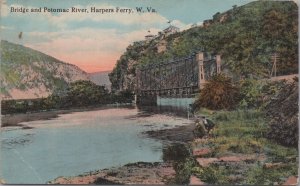 Postcard Bridge + Potomac River Harpers Ferry West Virginia VA