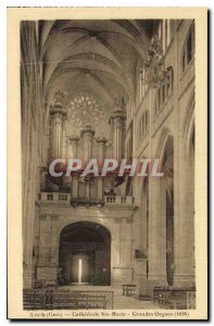 Old Postcard Auch Gers Cathedrale Ste Marie Great Organs