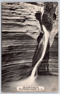 Pluto Falls Watkins Glen New York NY Rock Formation Tourist Attraction Postcard