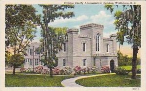 South Carolina Walterboro Colleton County Administration Building Curteich