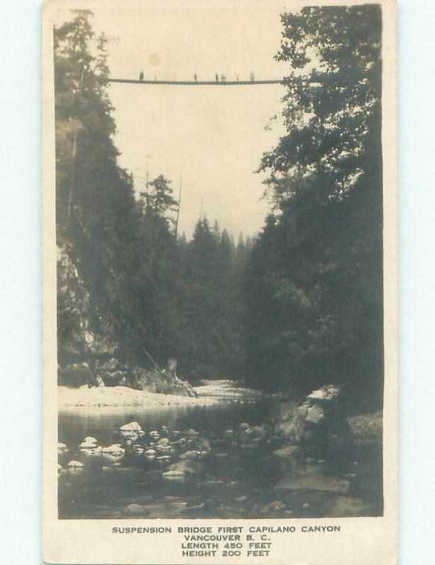 old rppc NICE VIEW Capilano - North Vancouver British Columbia BC W0893