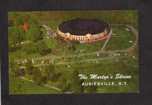 NY The Martyr's Shrine Auriesville New York Postcard Religious Roman Cat...